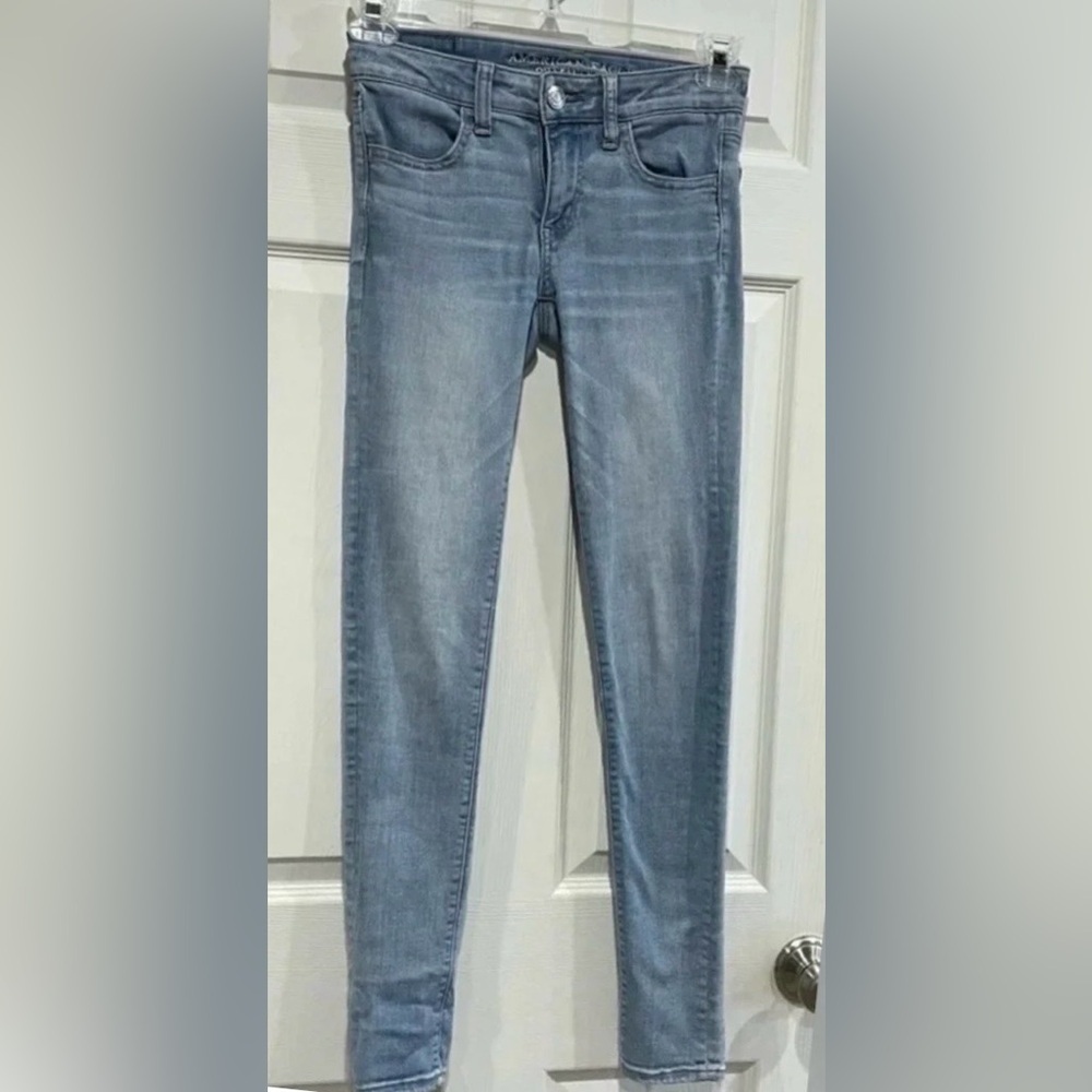American Eagle Outfitters Jeans Jeggings Womens Size 0 Long 0L Super Stretch